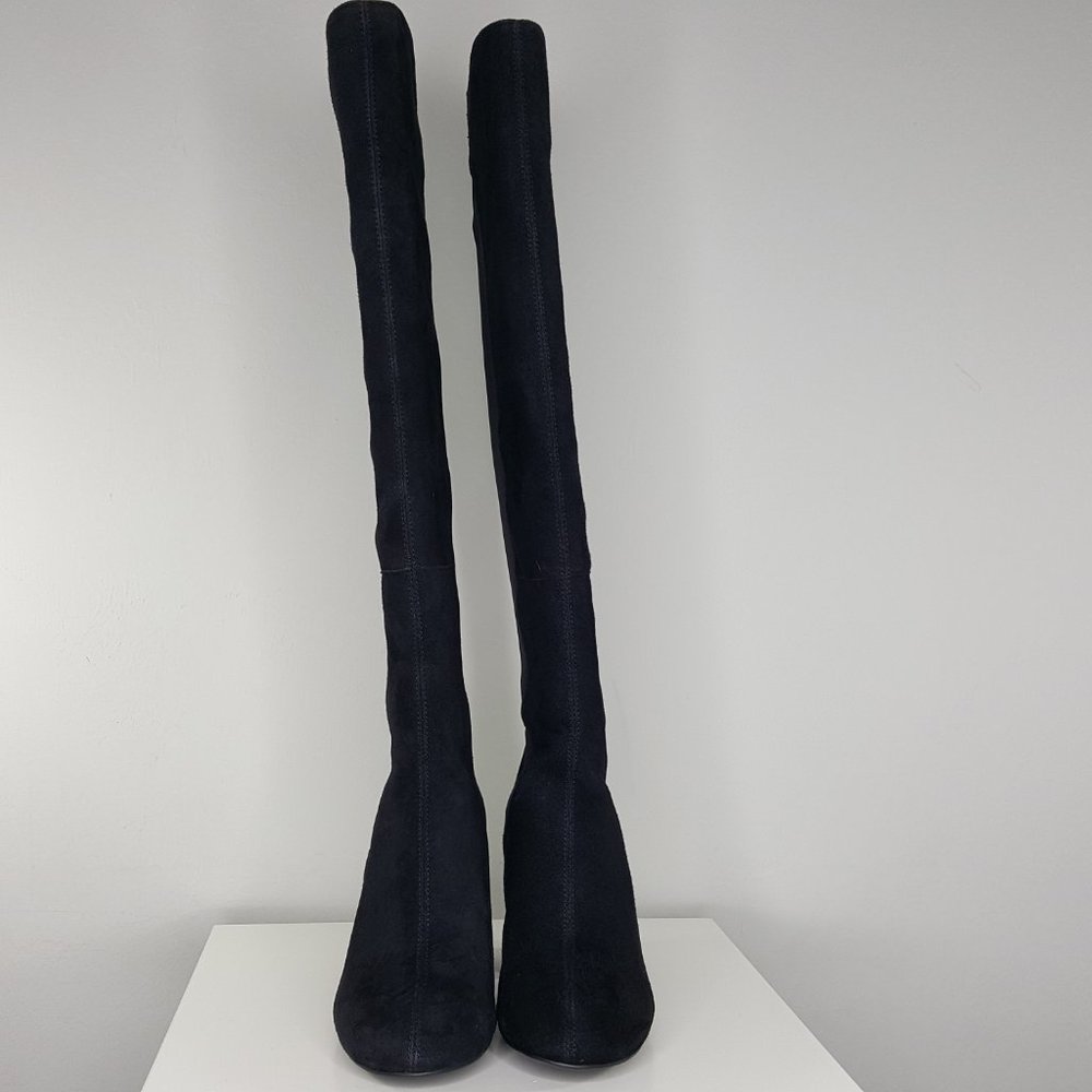 NEW Nine West Kerianna Tall Pull On Suede Boots - Picture 2 of 11